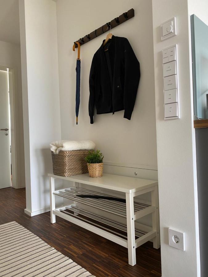 Modernes Apartment Am Hafen Mit Seeblick Grossraeschen Luaran gambar
